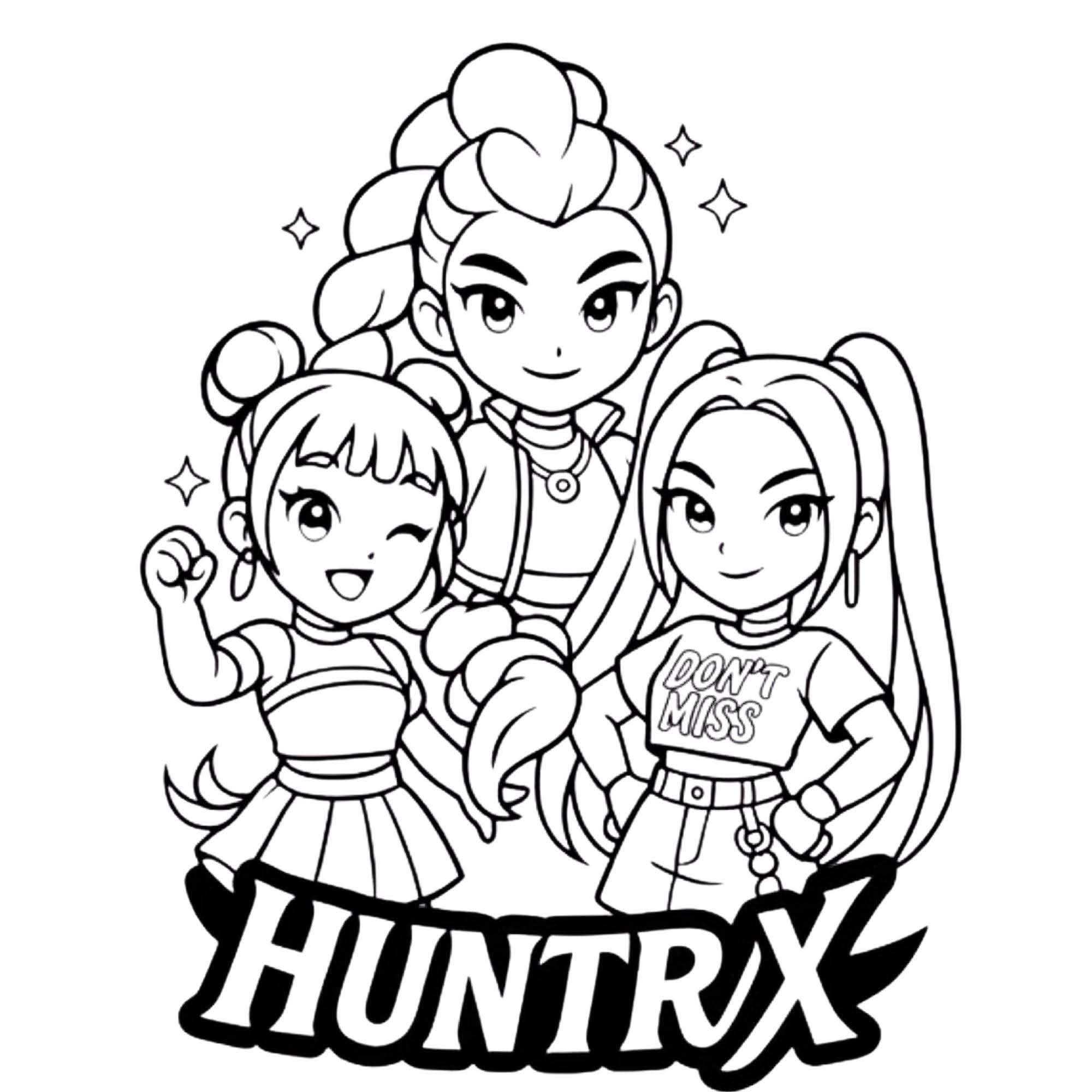 K-pop deman hunters colouring book