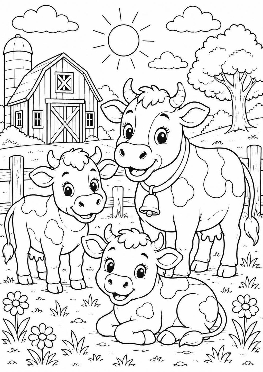 Animal farm colouring book