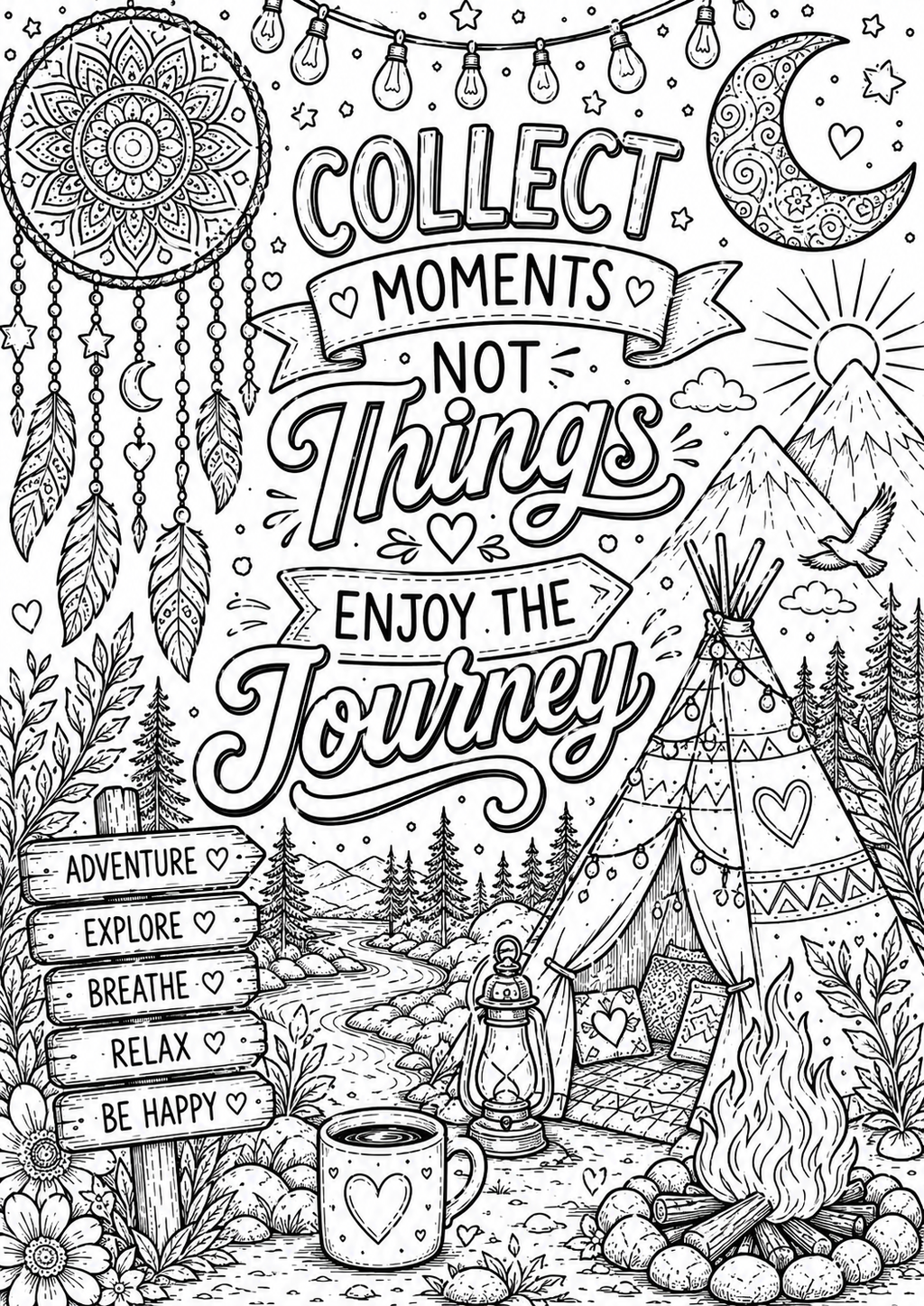 Anxiety colouring book