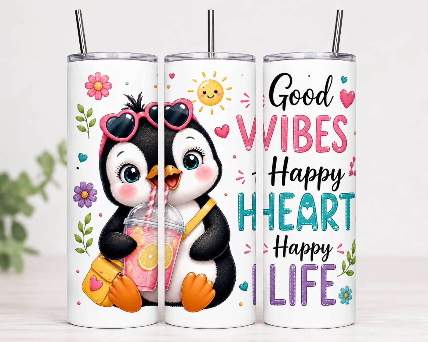 Penguin 20z tumbler