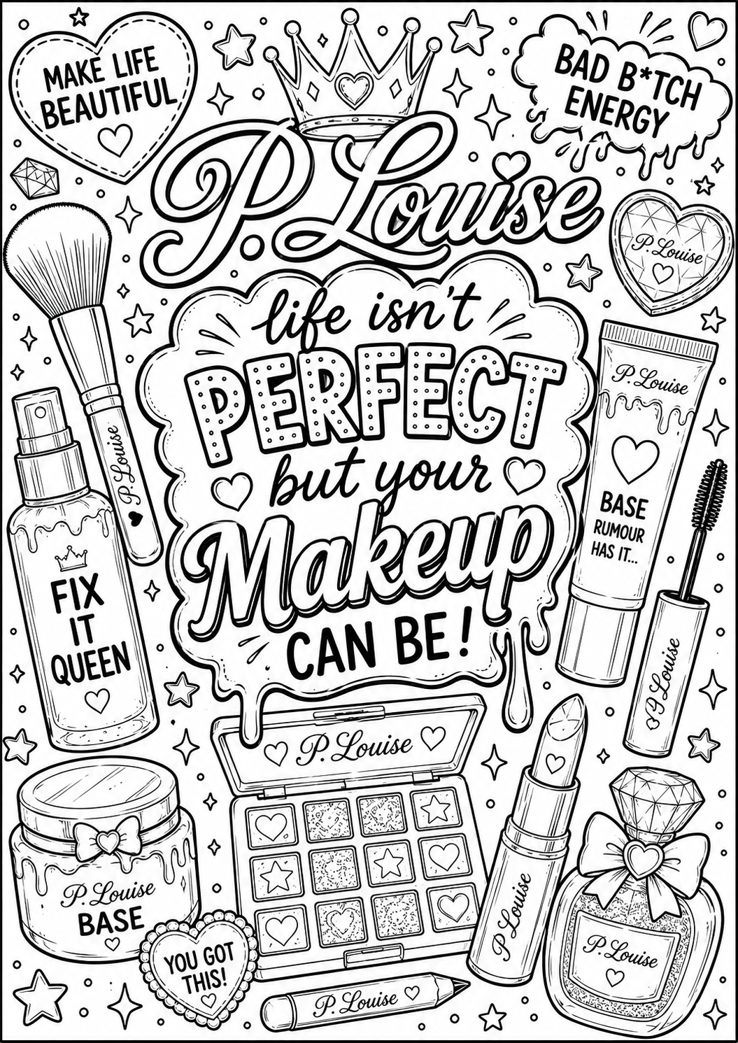 Plouise colouring book