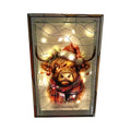 LED Highland Stained Glass 21cm