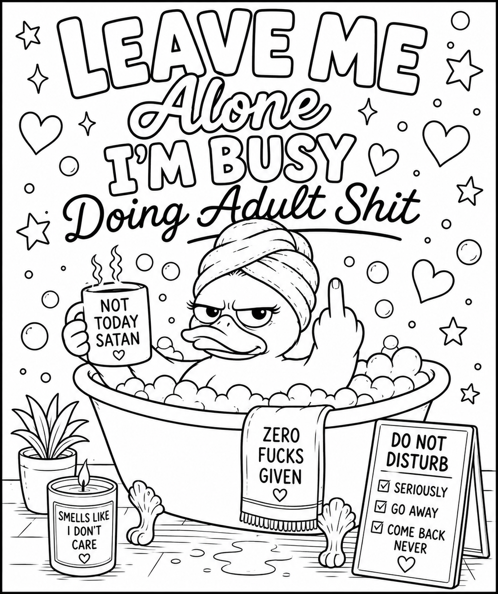 Adult colouring book