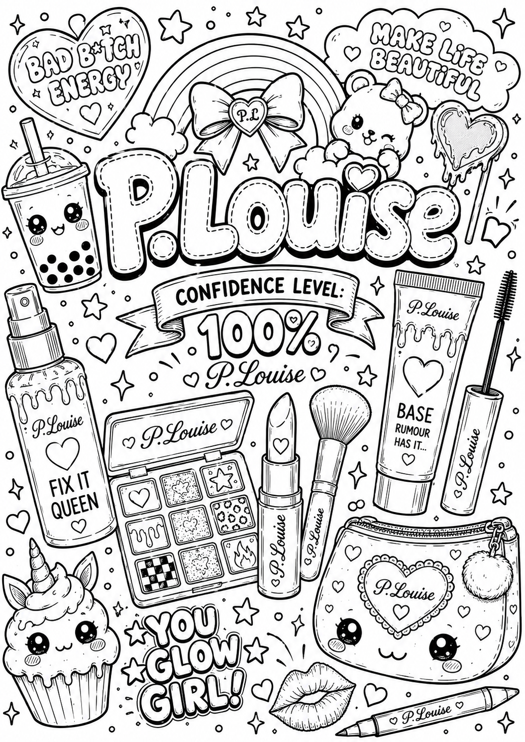 Plouise colouring book