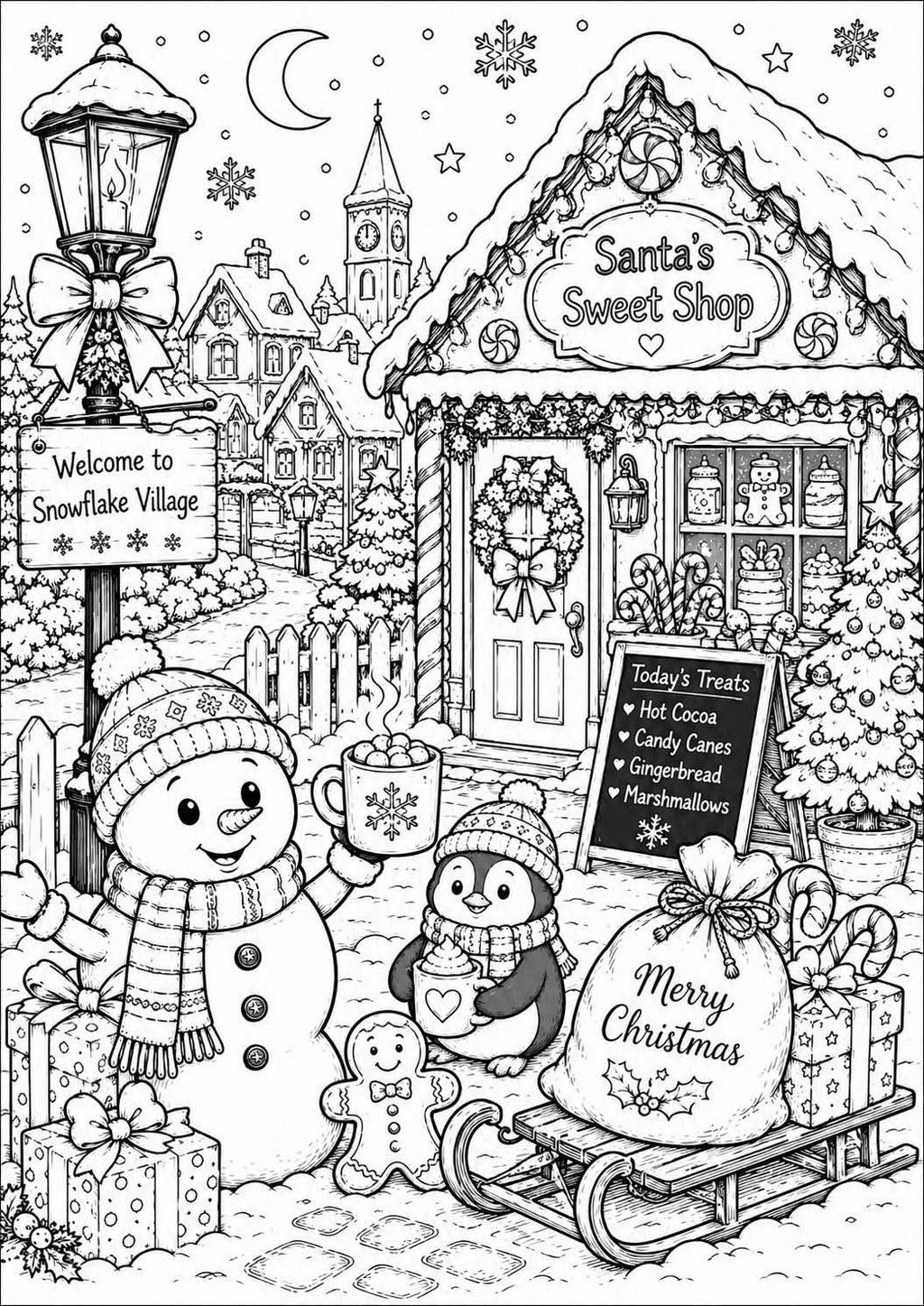 Christmas colouring book