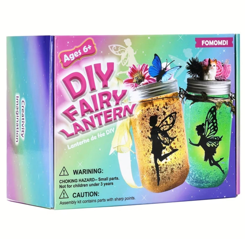 Creative DIY Fairy Lantern Craft Kit, Remote Control Mason Jar Fairy Light, Handmade