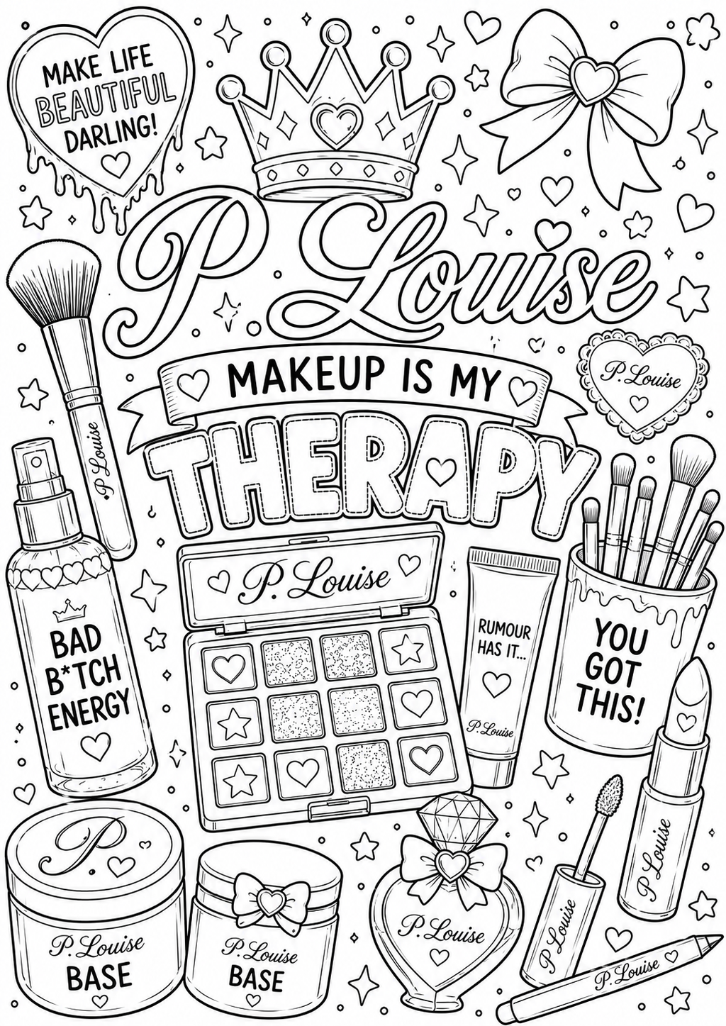 Plouise colouring book