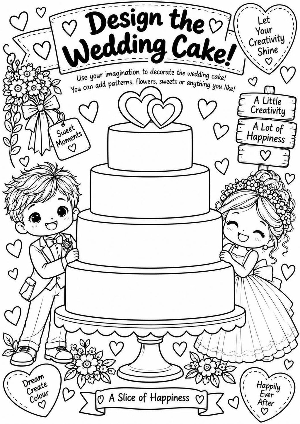 Kids wedding activity pack
