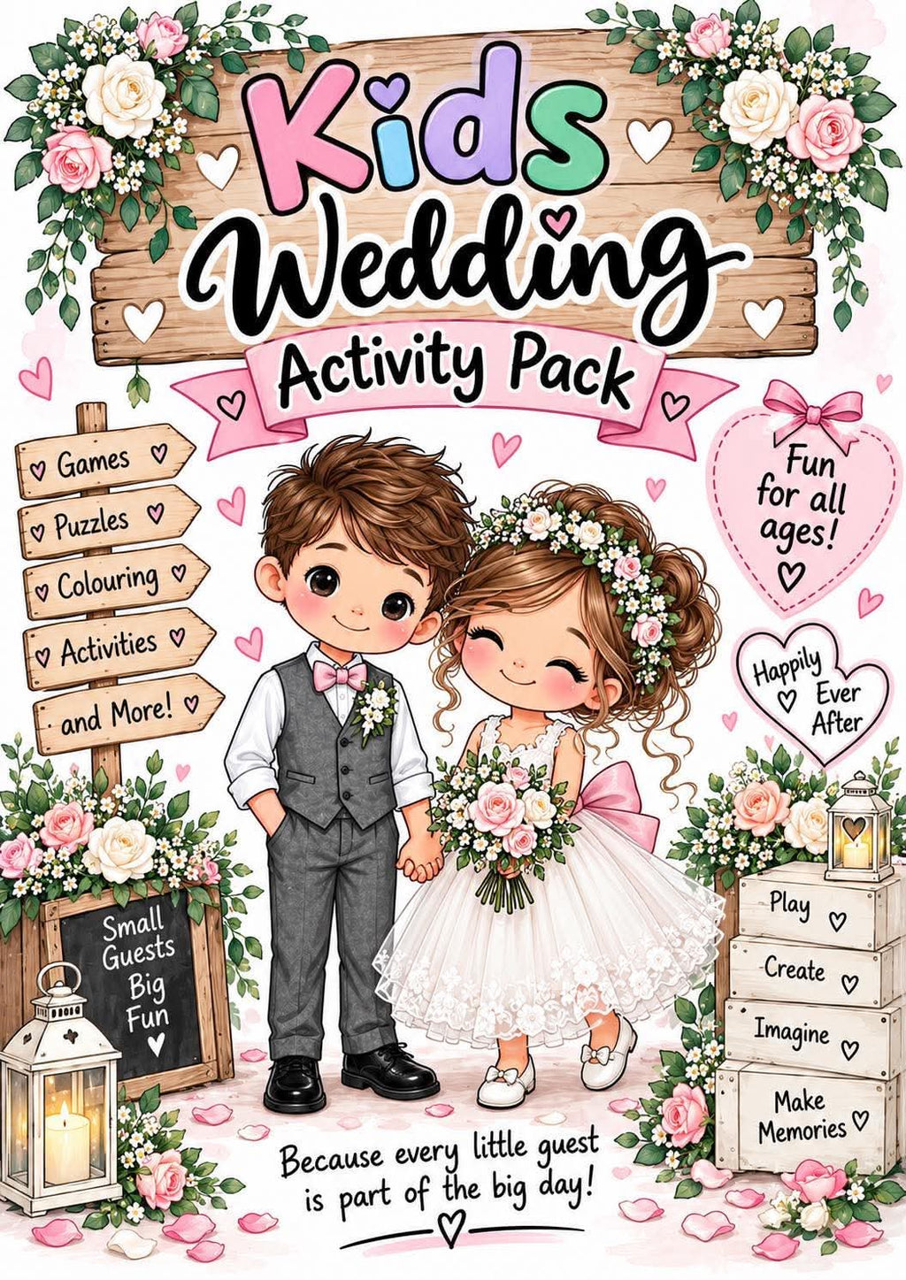 Kids wedding activity pack