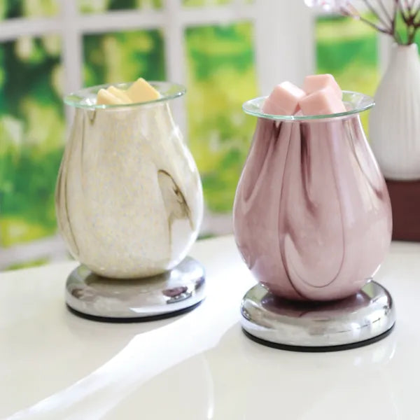 Electric Wax Melter Touch - Natural Swirl Oval 16cm