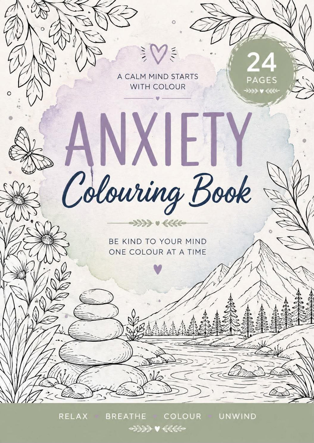 Anxiety colouring book