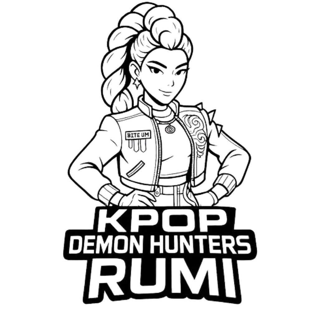 K-pop deman hunters colouring book