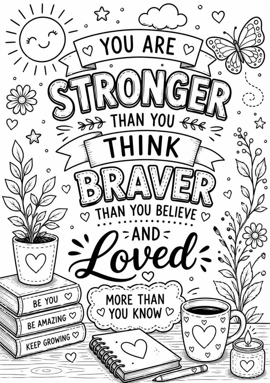 Anxiety colouring book