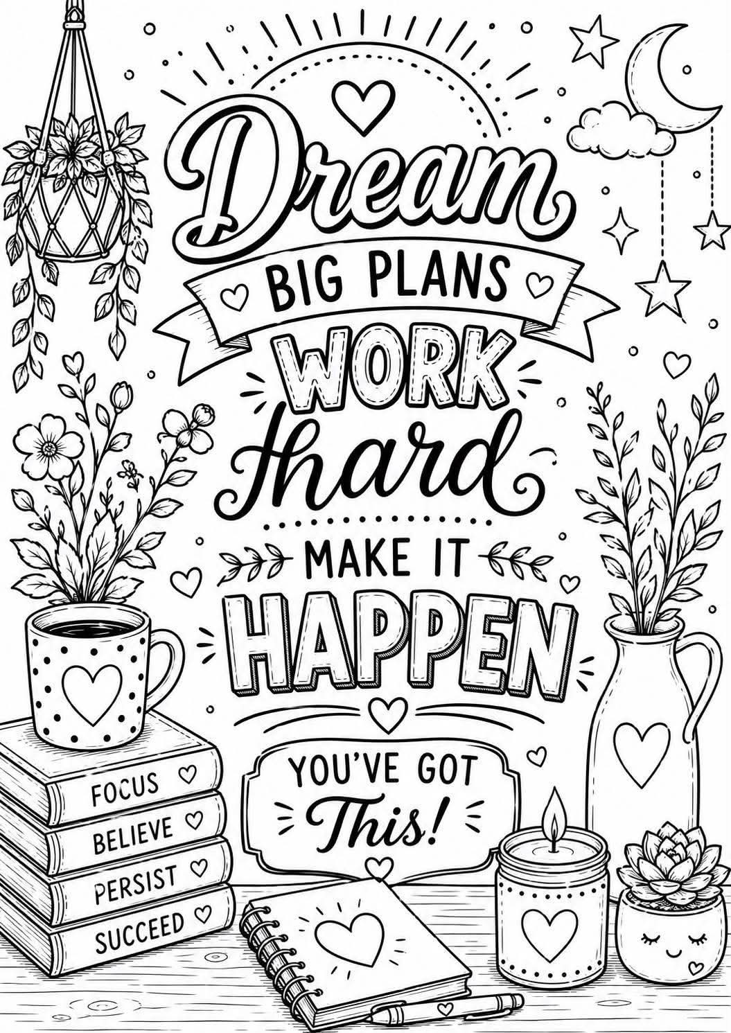 Anxiety colouring book