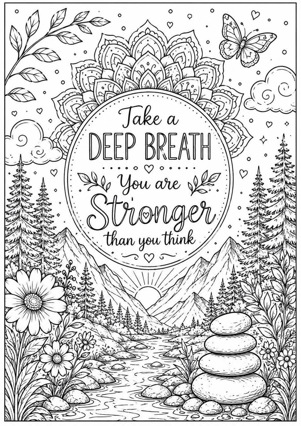 Anxiety colouring book