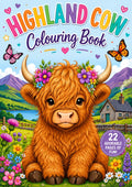 Highland cow colouring book