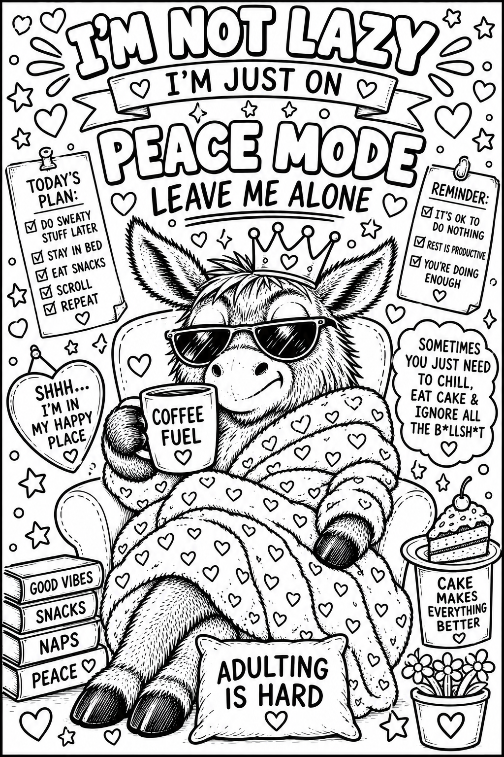 Adult colouring book