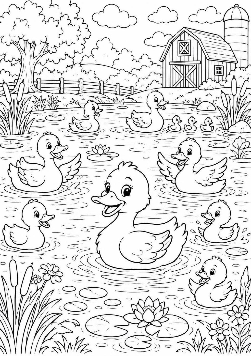 Animal farm colouring book