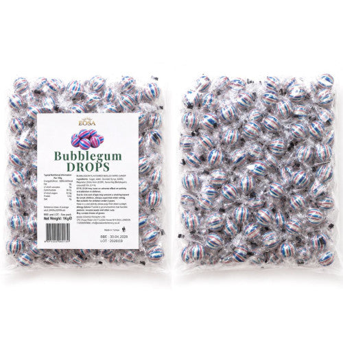 Hard Candy Bubblegum Drops 1kg