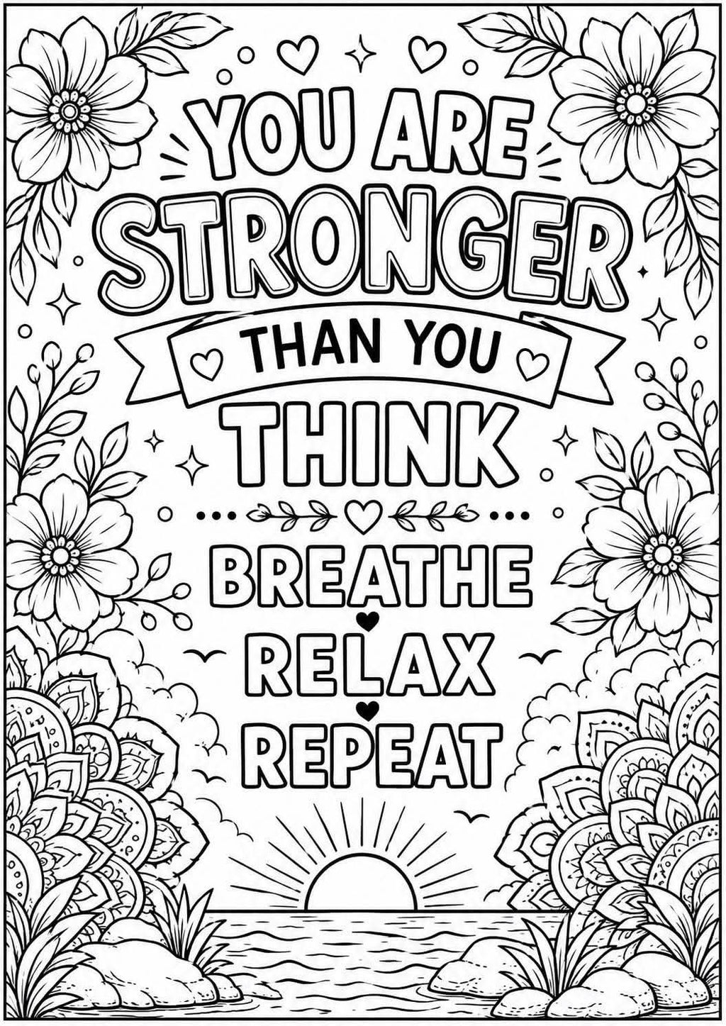 Anxiety colouring book