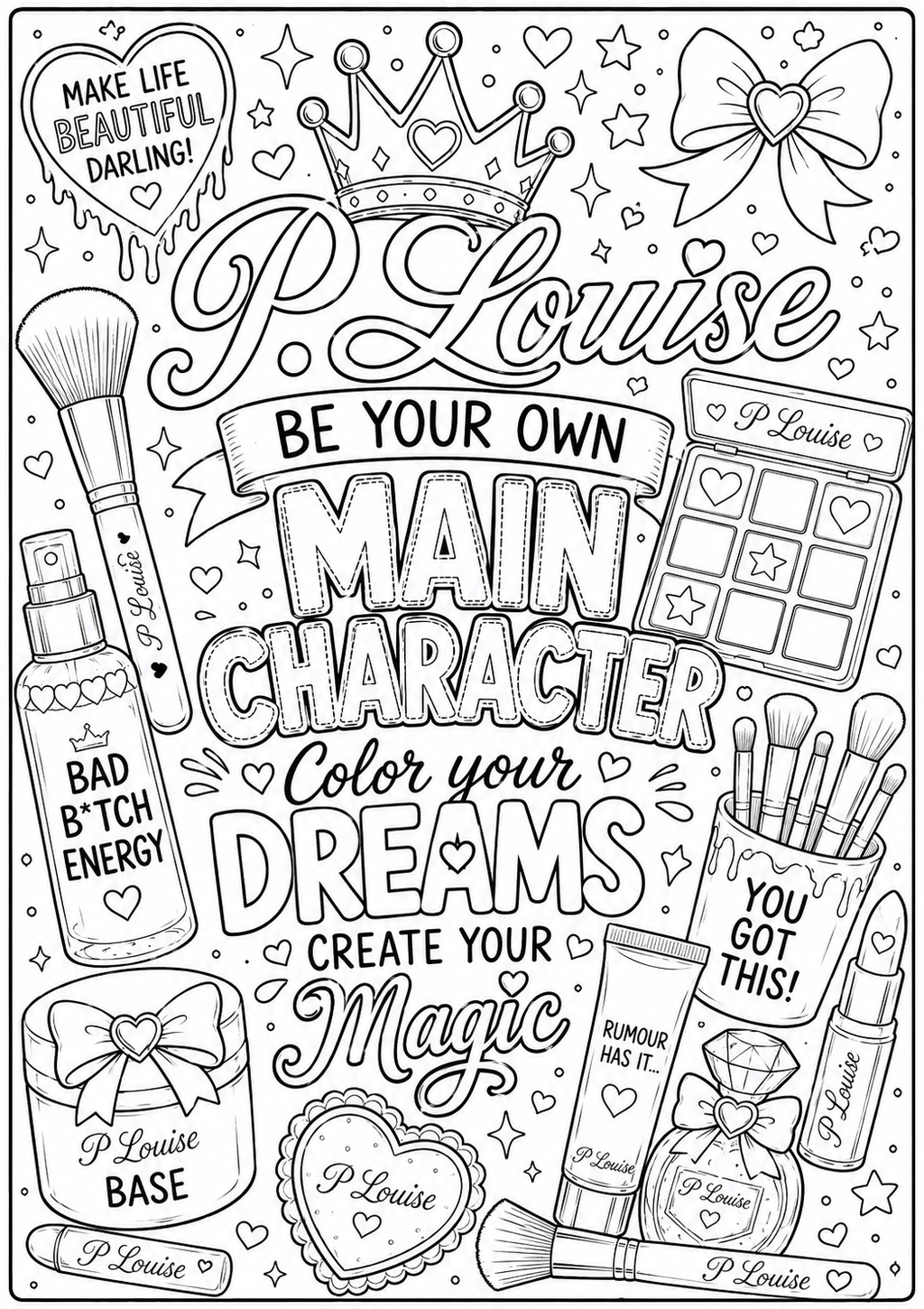 Plouise colouring book