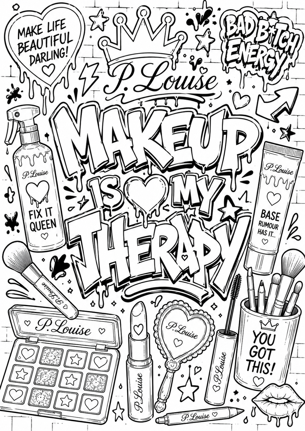 Plouise colouring book
