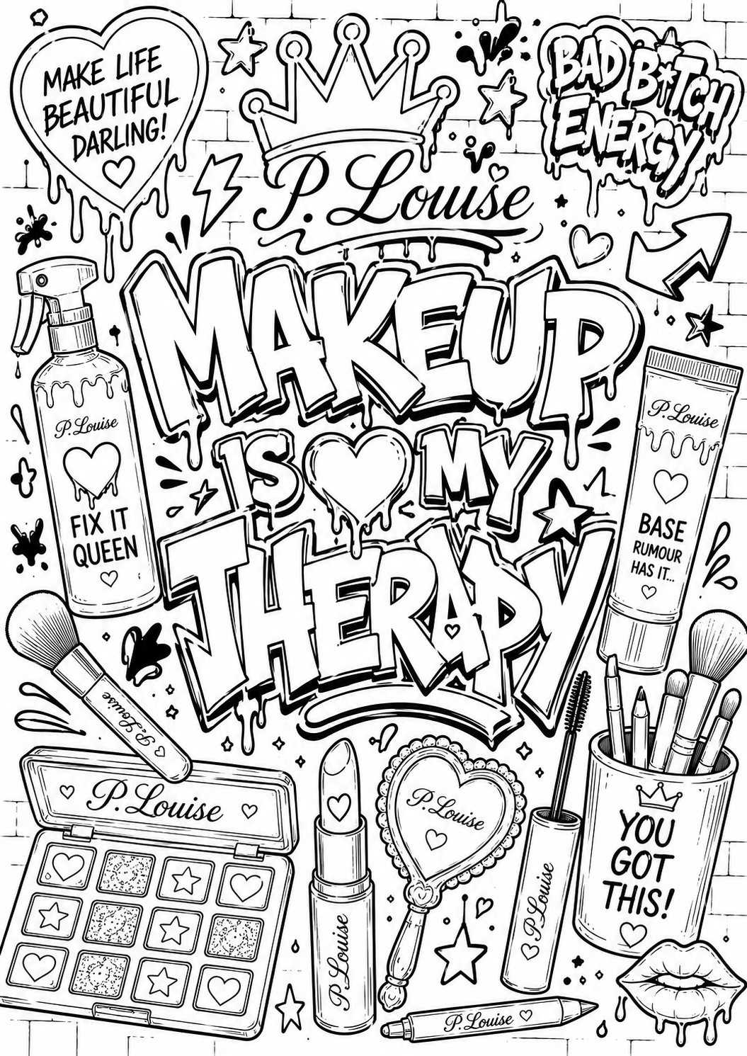Plouise colouring book