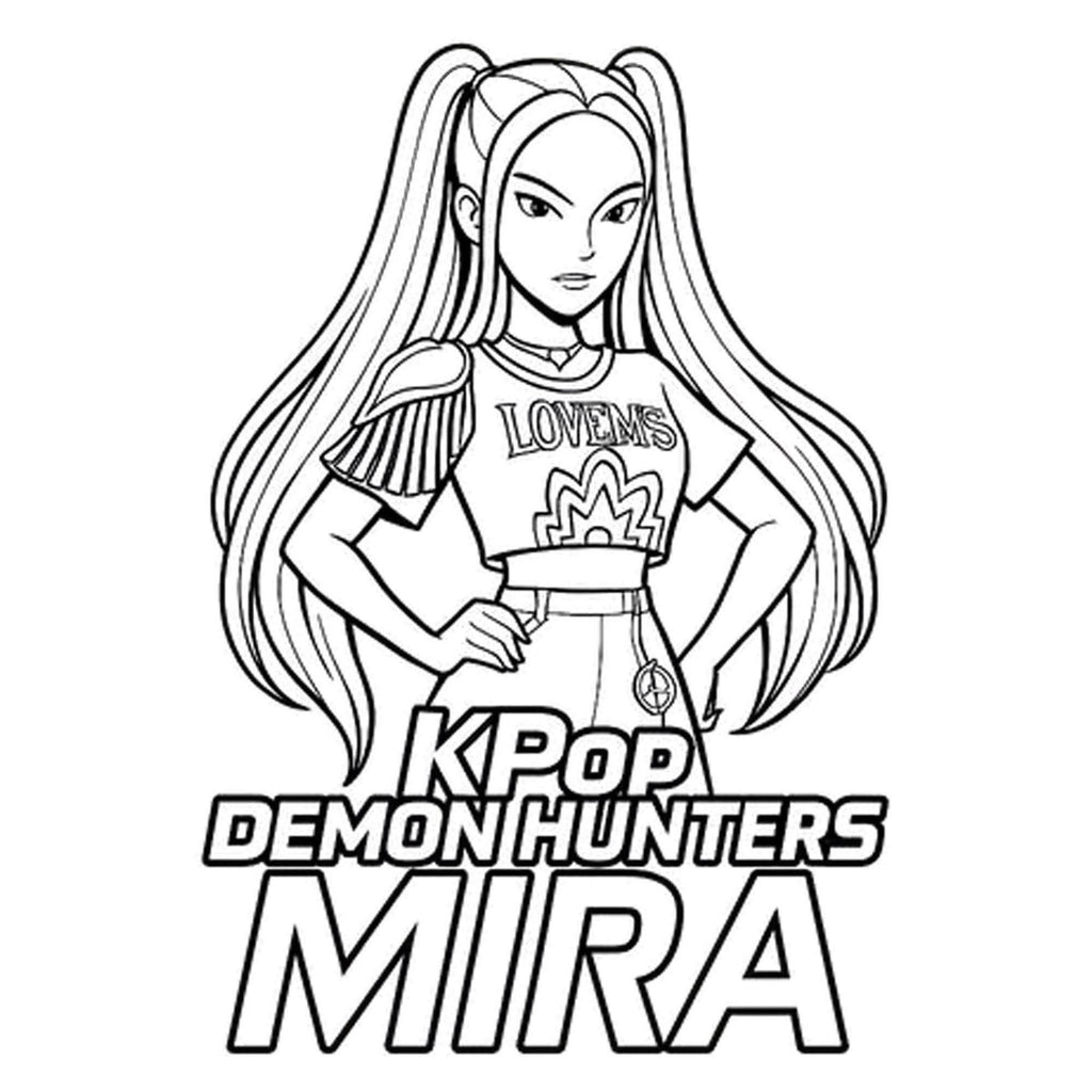K-pop deman hunters colouring book