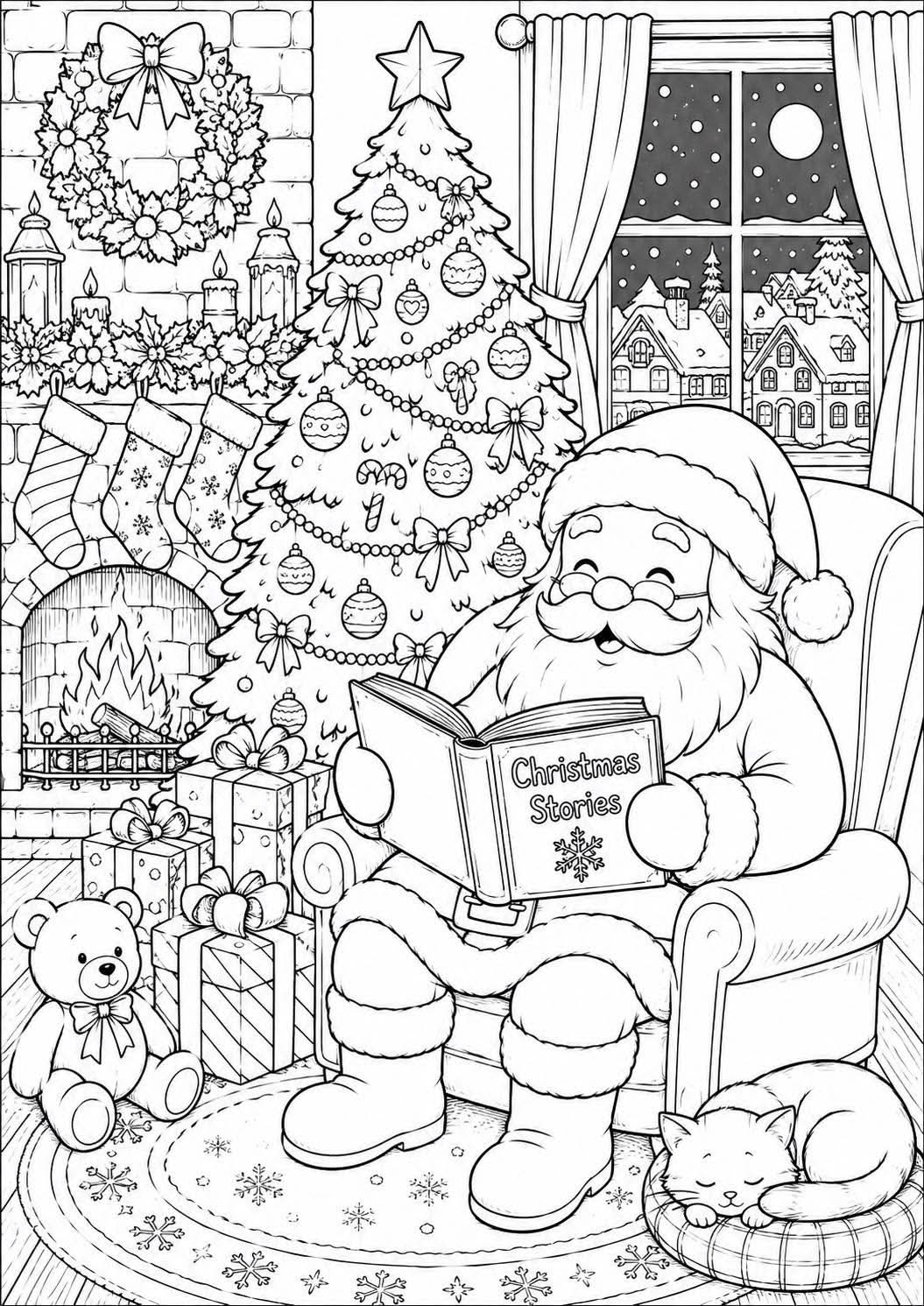 Christmas colouring book