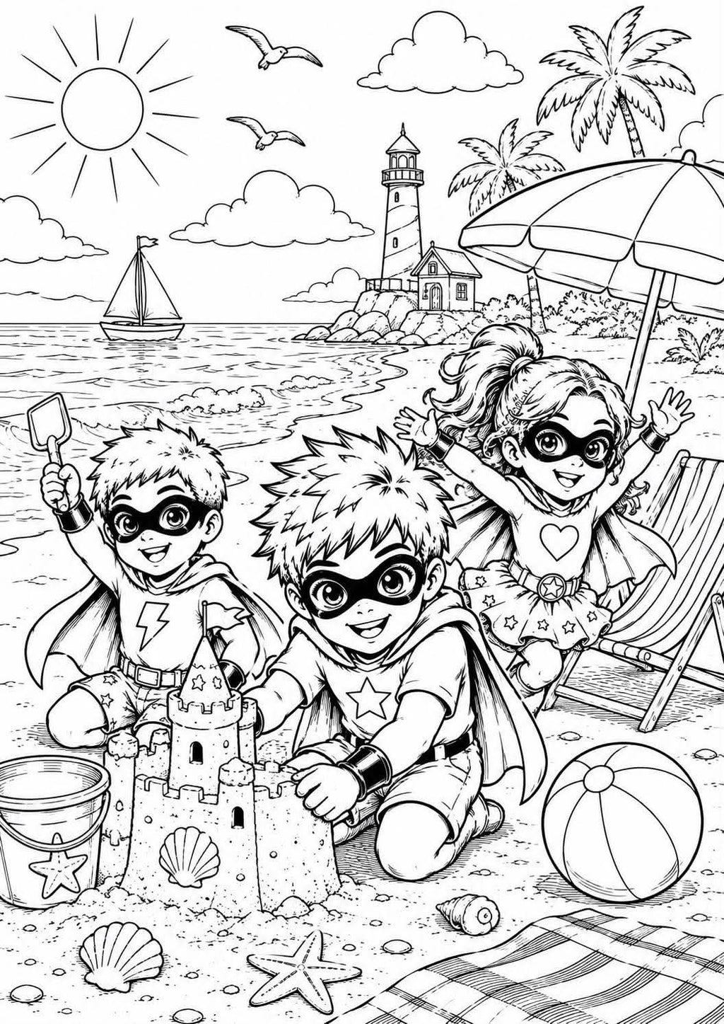 Super hero colouring book