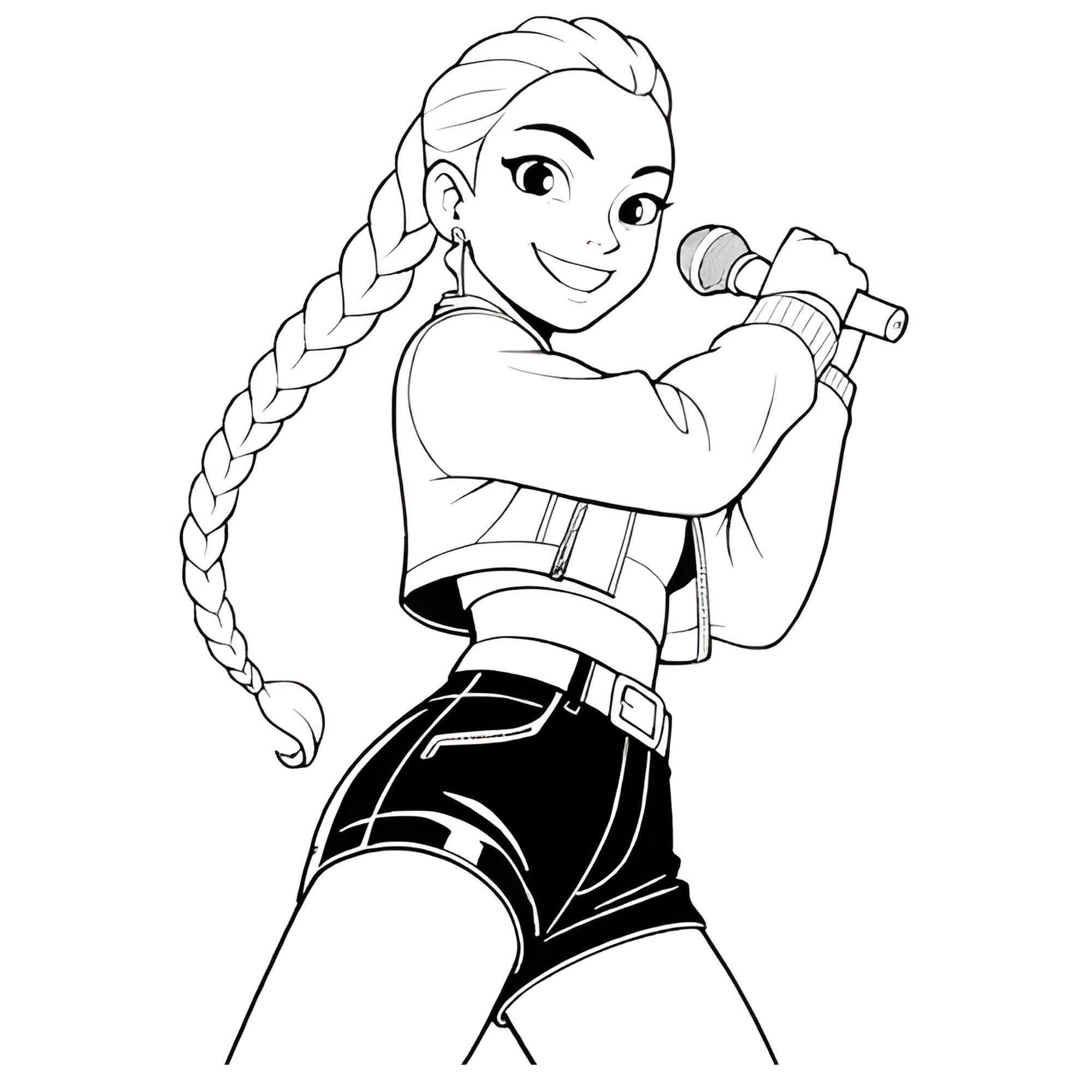 K-pop deman hunters colouring book