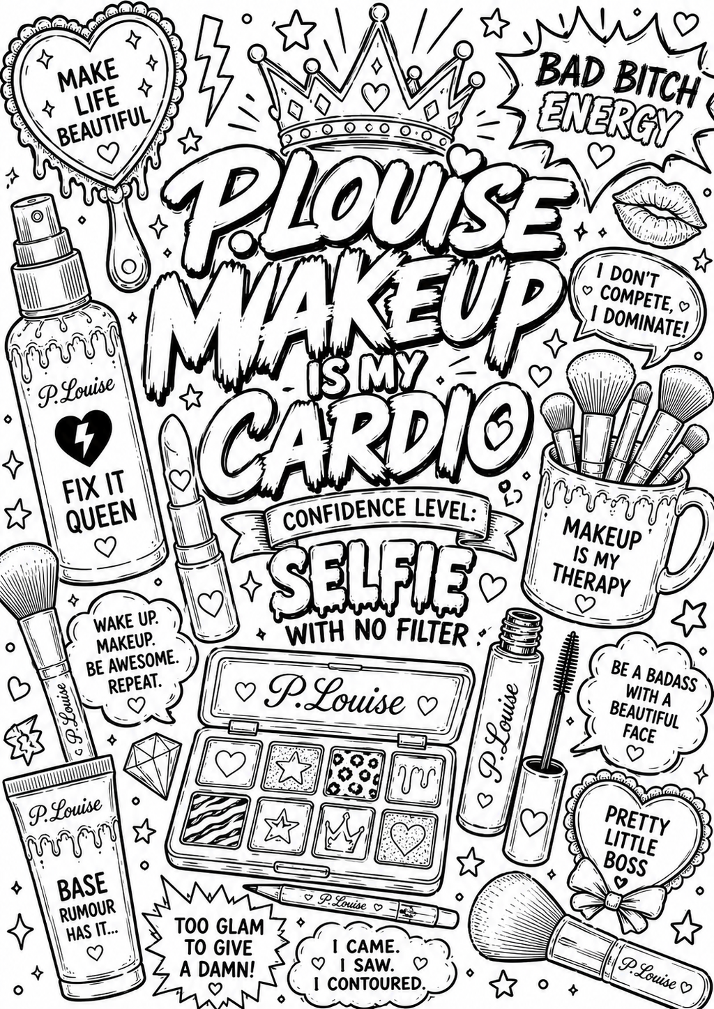 Plouise colouring book