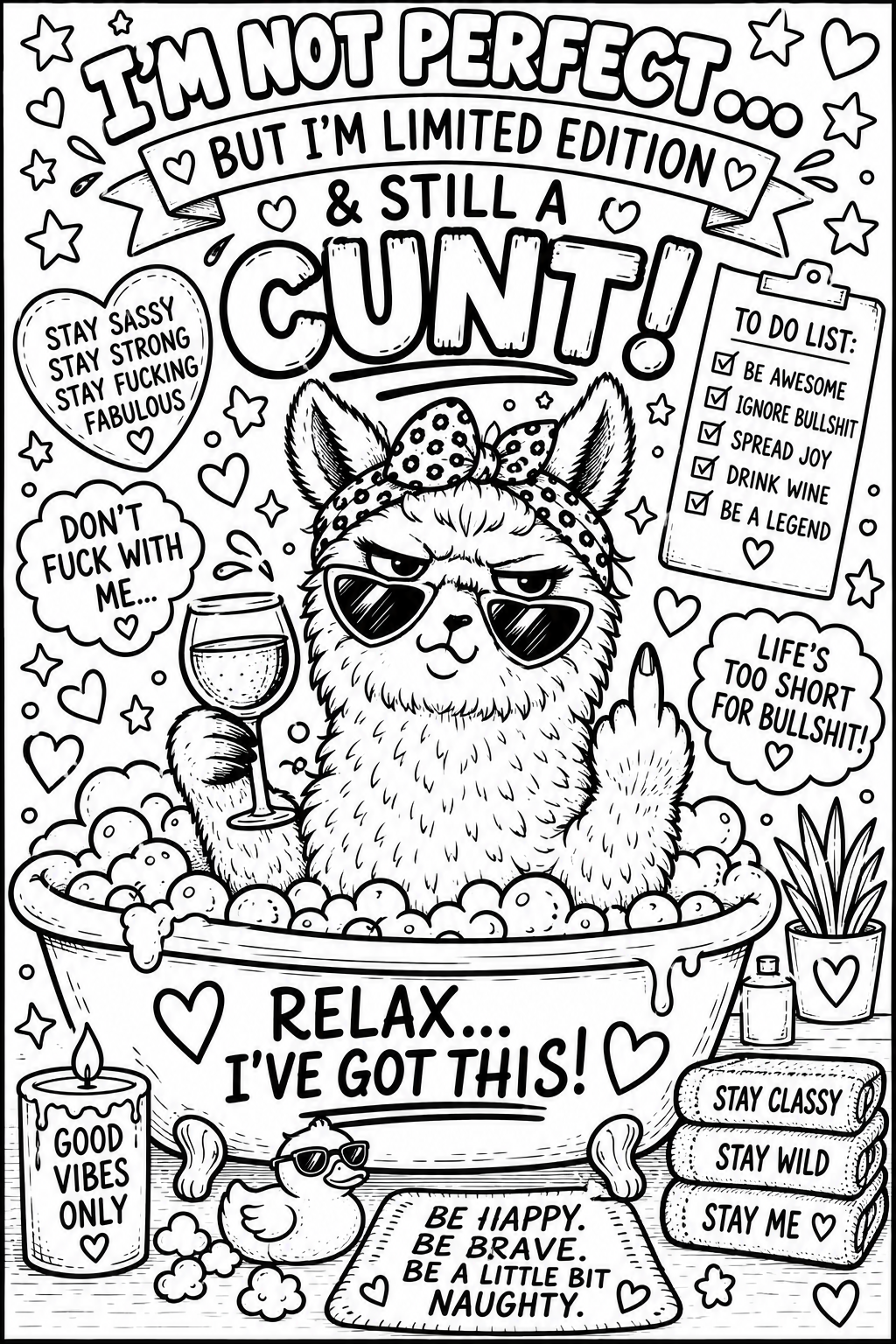 Adult colouring book