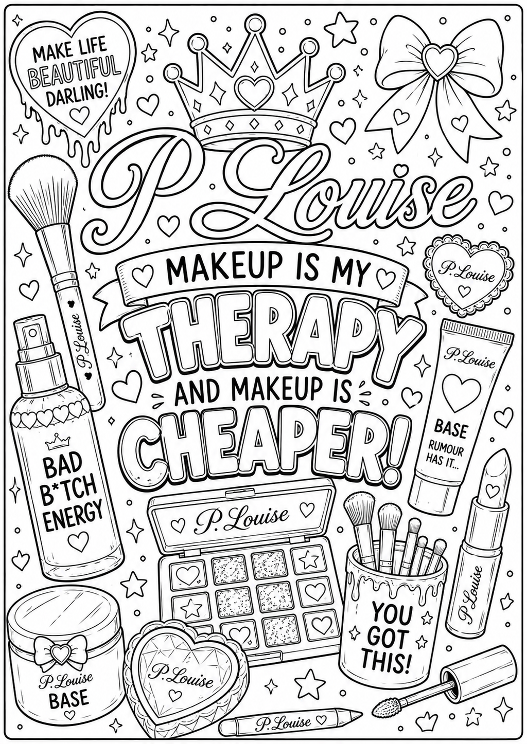 Plouise colouring book