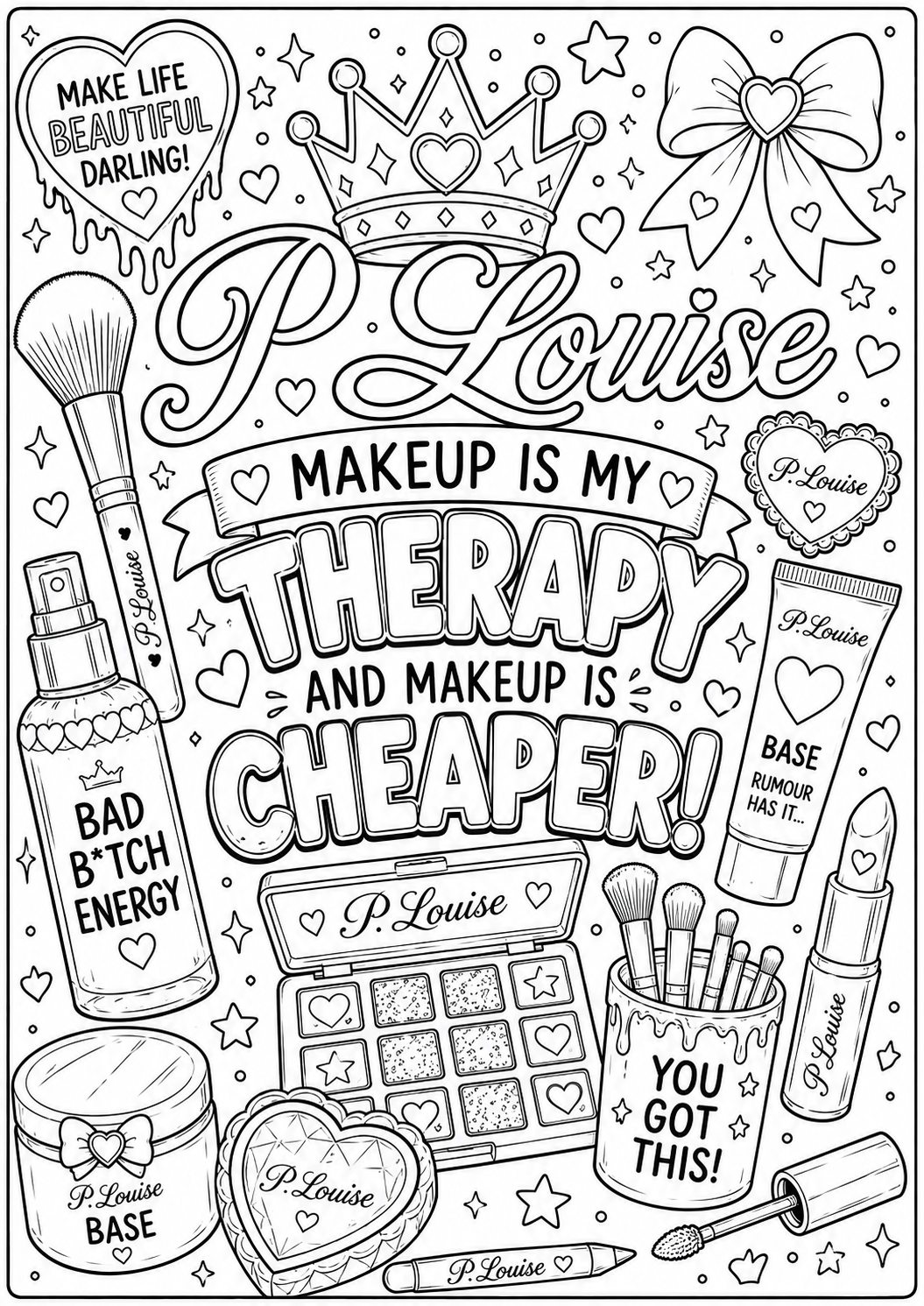 Plouise colouring book