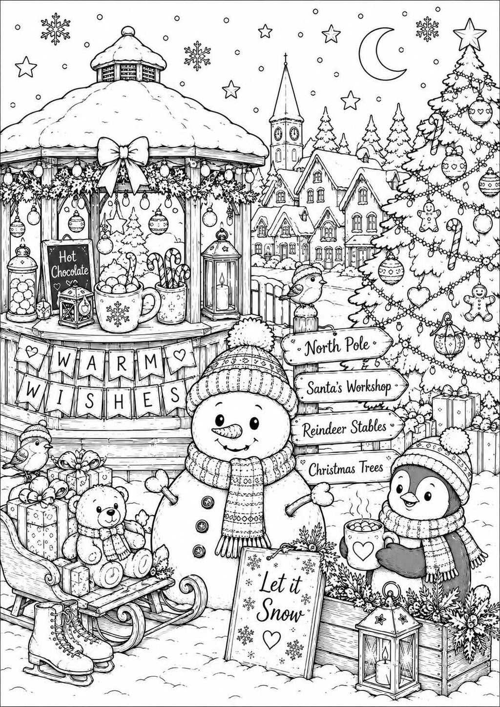 Christmas colouring book