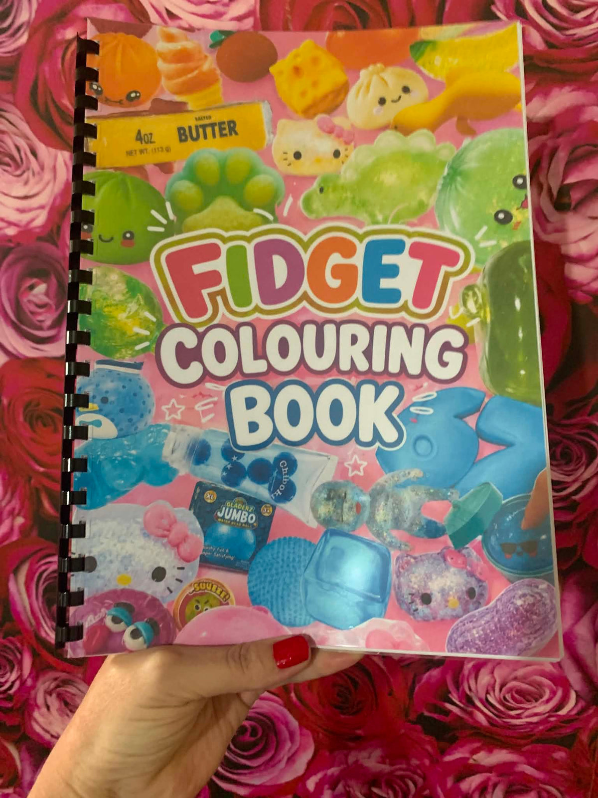 Fidget colouring book