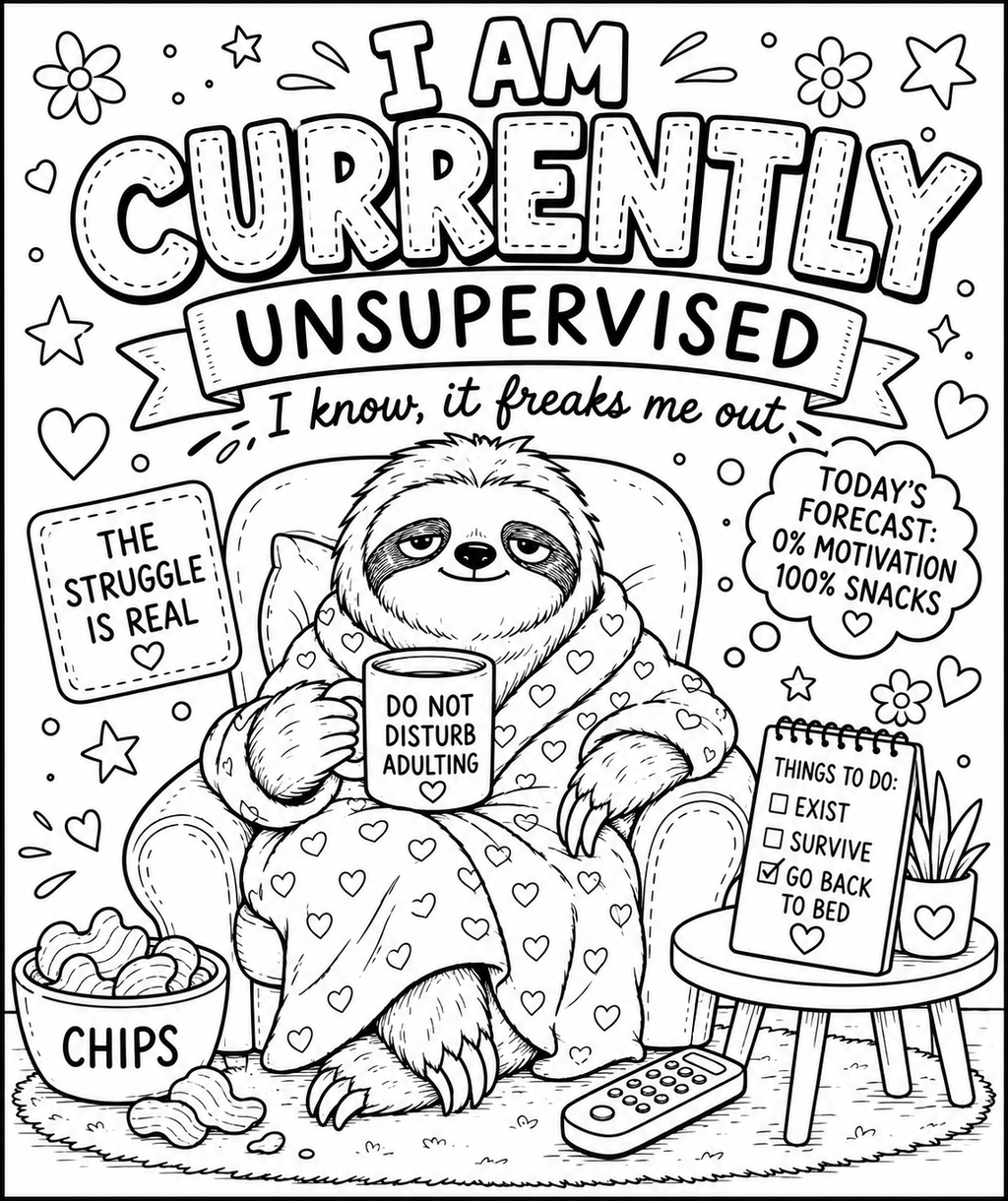 Adult colouring book