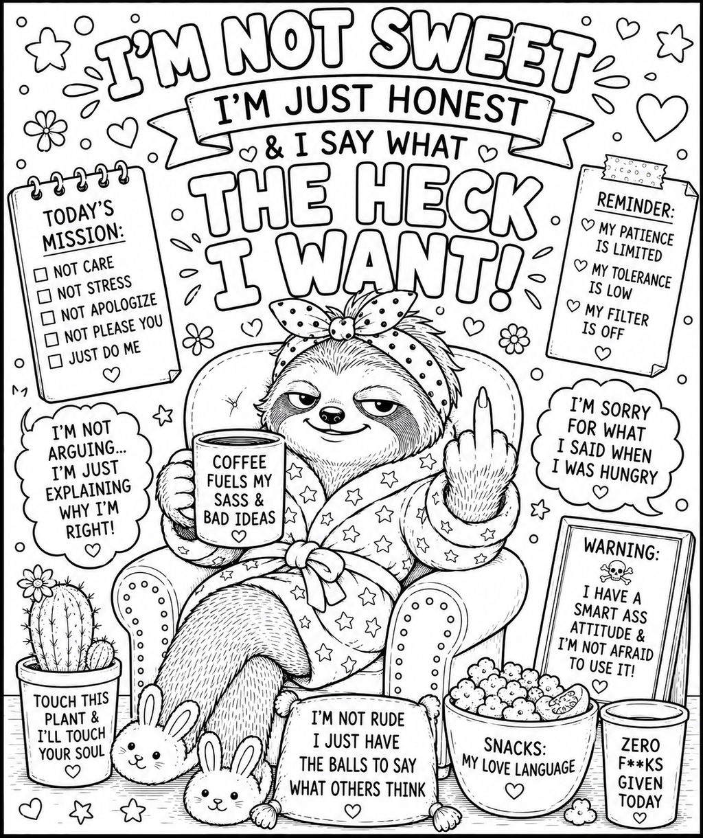 Adult colouring book