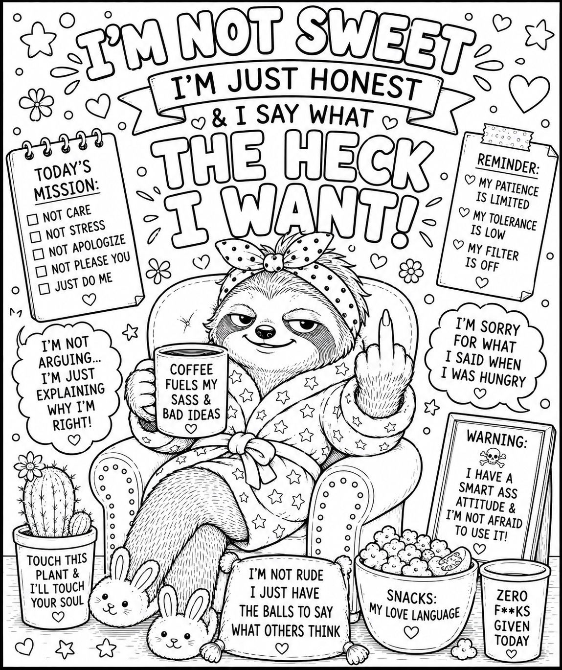 Adult colouring book