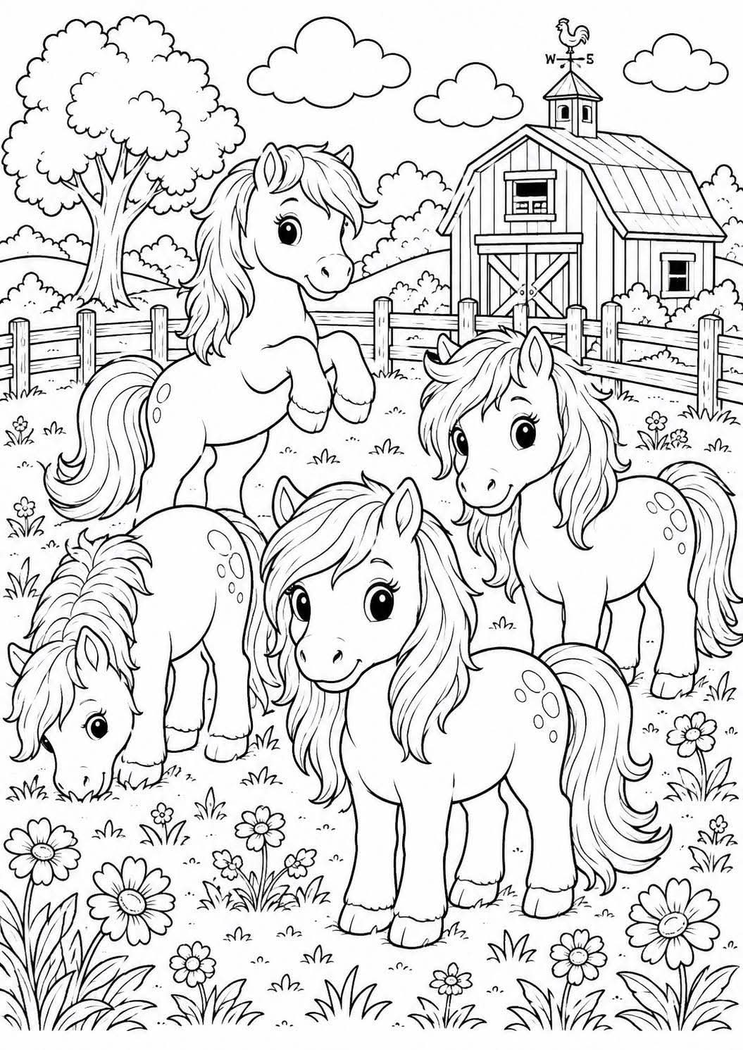 Animal farm colouring book