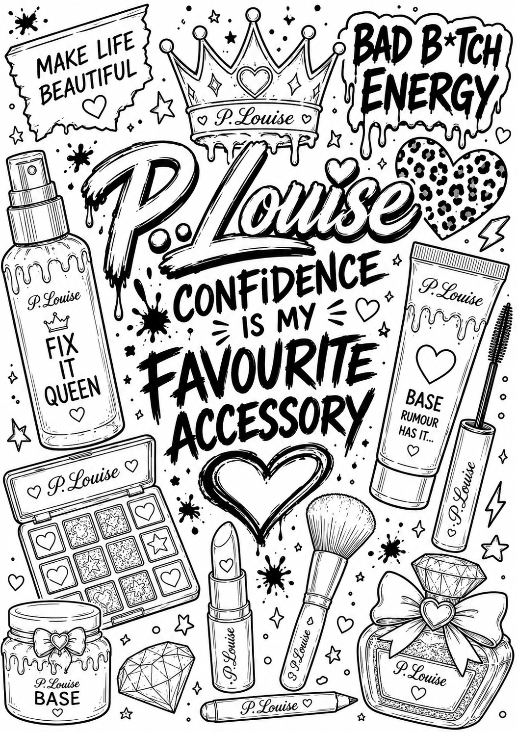 Plouise colouring book