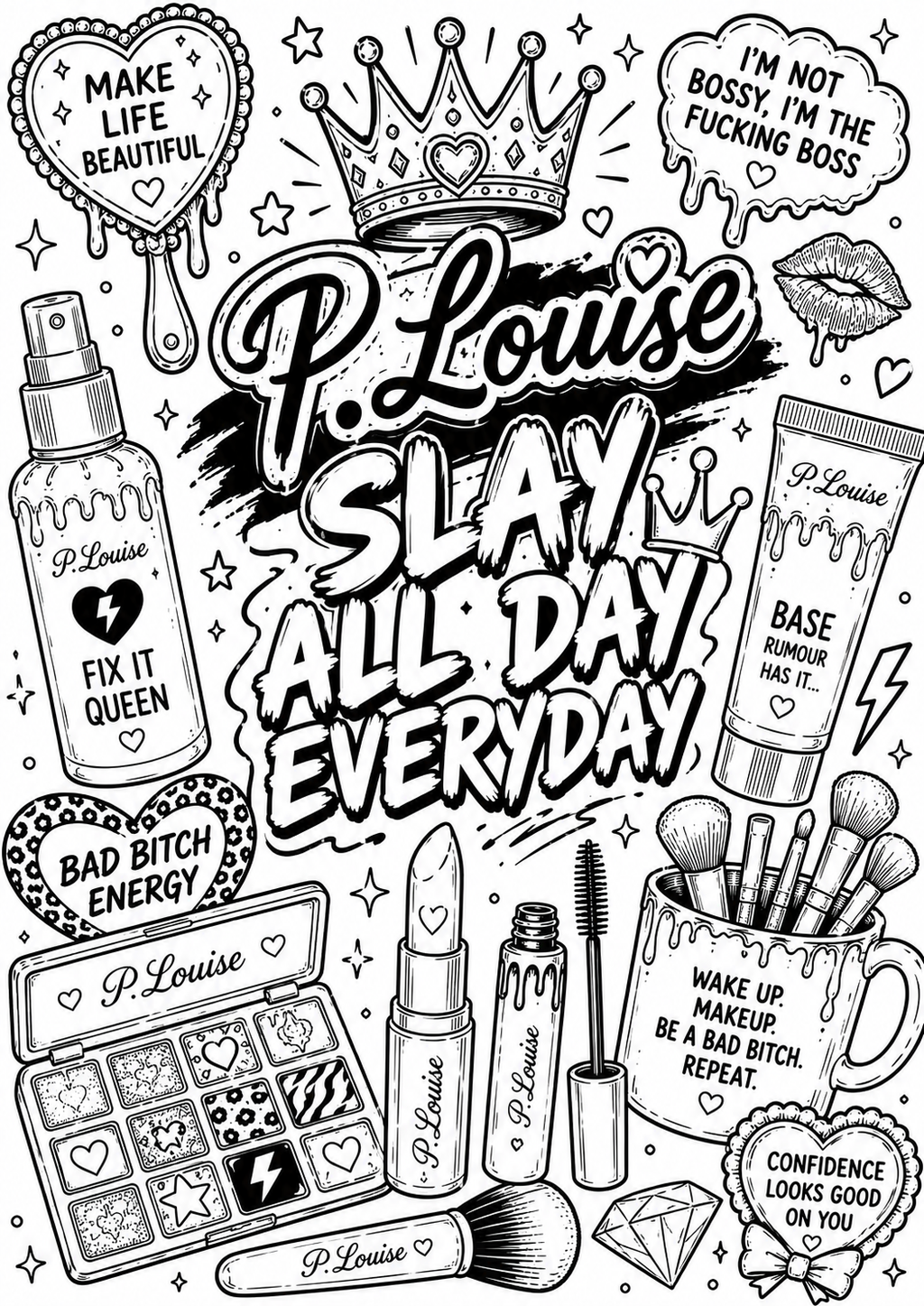 Plouise colouring book