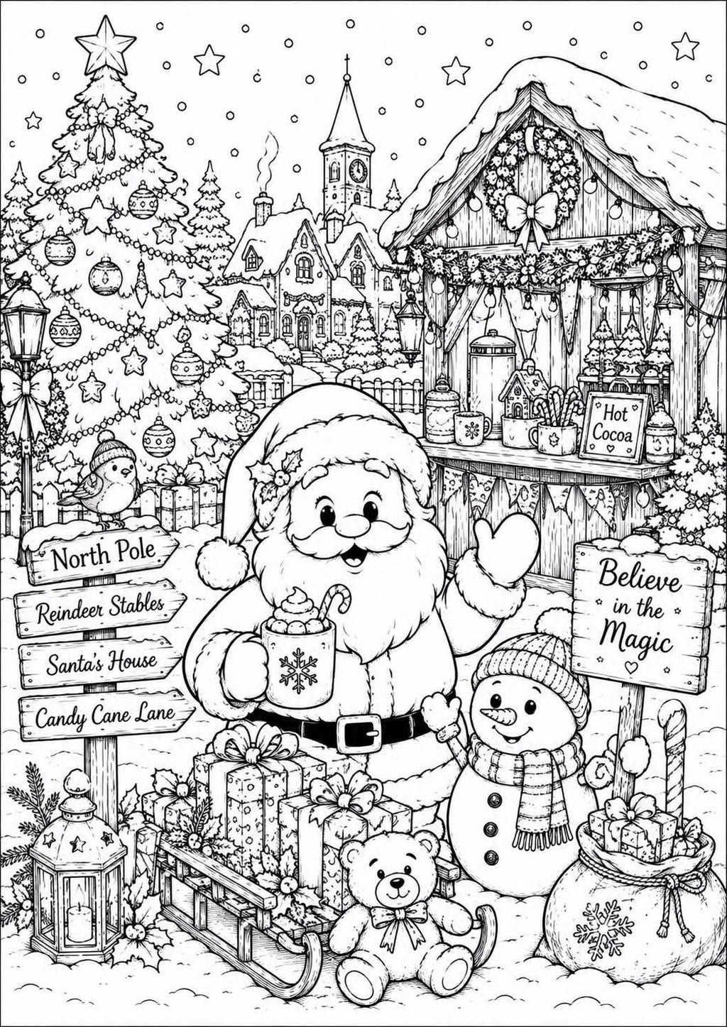 Christmas colouring book