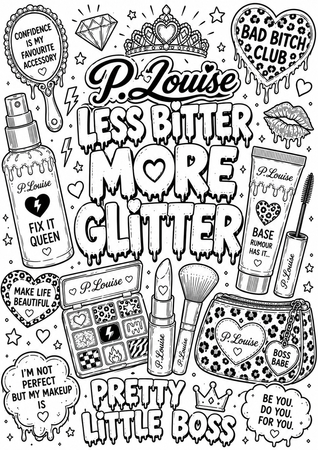 Plouise colouring book