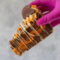3x Chocolate & Orange Fright Cookie Pie Slice