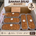 5 Pack Biscoff Banana Bread Mini Loaves, Handmade Moist Banana Cake with Biscuit Crumble & Drizzle, Gift Box for Birthdays, Celebrations & Self Treats, 200ml Each