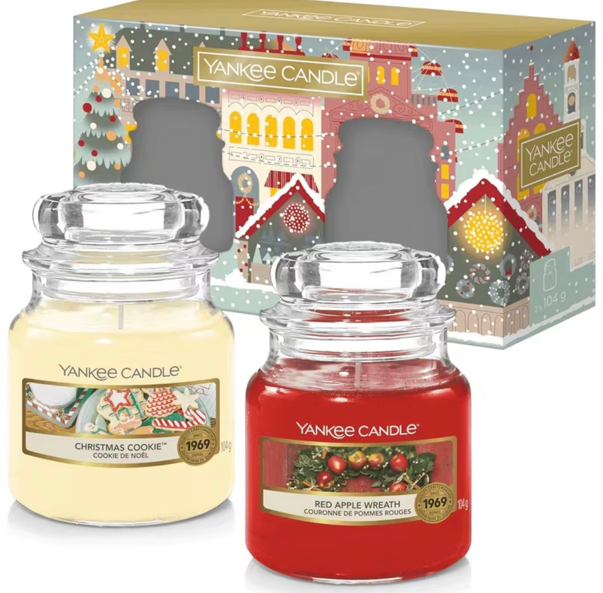 Yankee Candle Christmas Scented Jar Candles Gift Set – 2 Small Jar Candles 30-Hour Burn - Holiday Home Fragrance