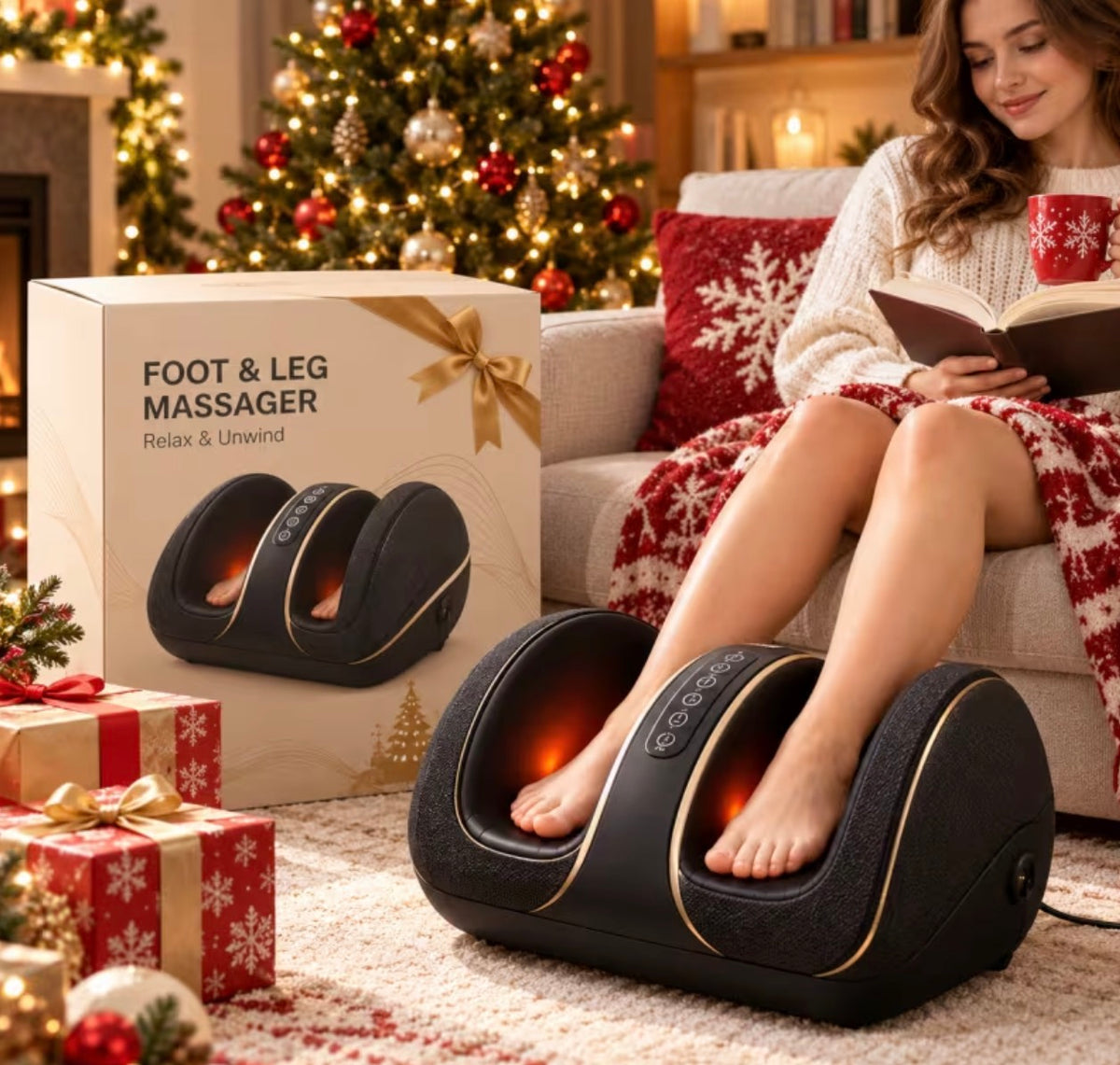 Soothing Hot Foot And Leg Manual Massager, Calf Massager