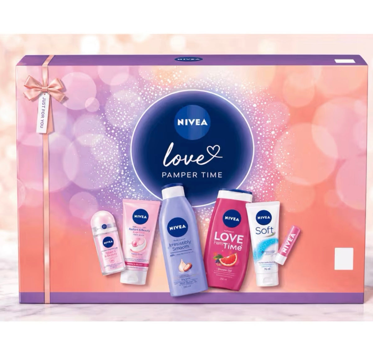 NIVEA Love Pamper time Gift Set Women'S Skincare Collection 6pcs